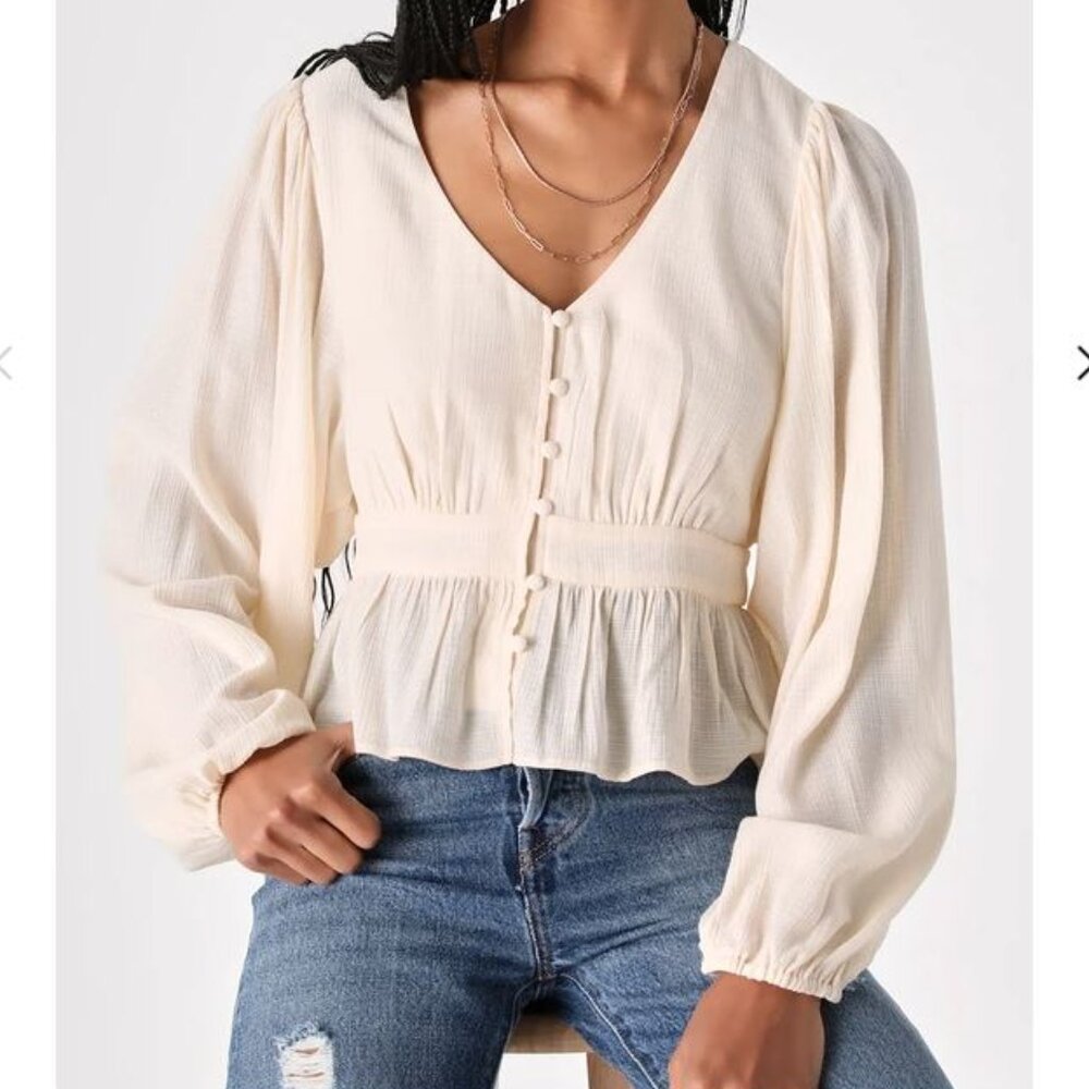 Lulu's Button-Front Top - image 1